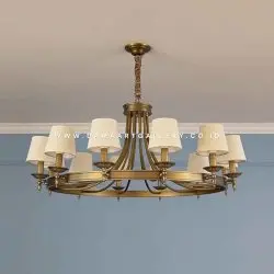 Lampu Gantung Chandelier Tembaga Kuningan